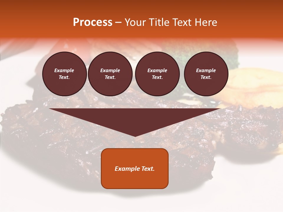 Vegetable Barbecue Meat PowerPoint Template