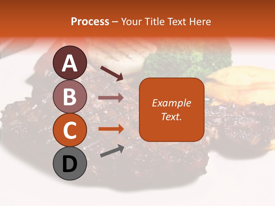 Vegetable Barbecue Meat PowerPoint Template