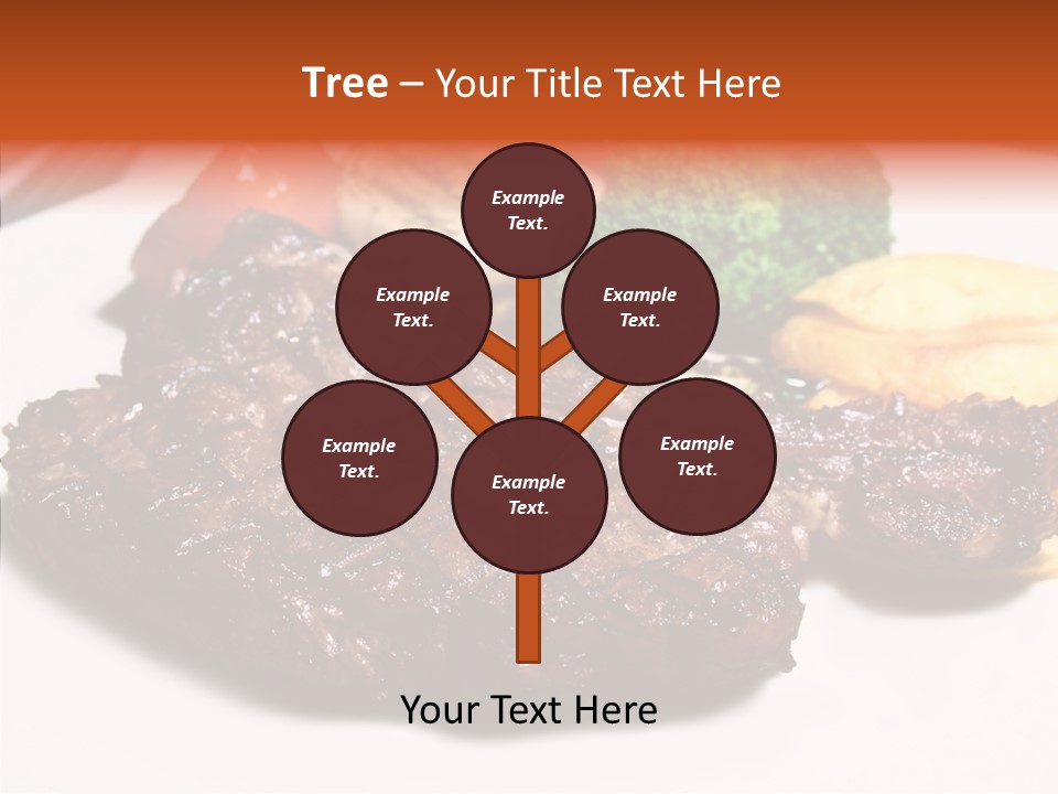 Vegetable Barbecue Meat PowerPoint Template