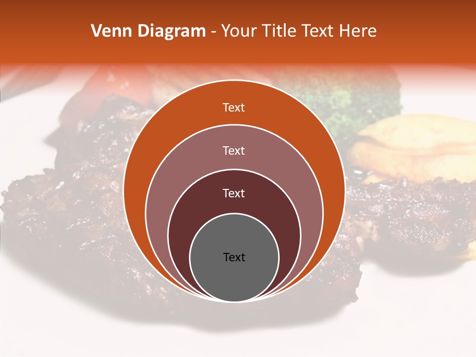 Vegetable Barbecue Meat PowerPoint Template