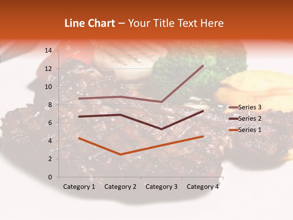Vegetable Barbecue Meat PowerPoint Template