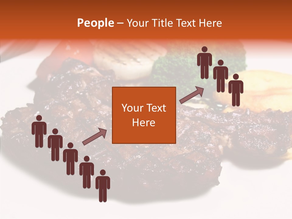 Vegetable Barbecue Meat PowerPoint Template