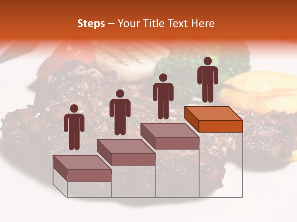Vegetable Barbecue Meat PowerPoint Template
