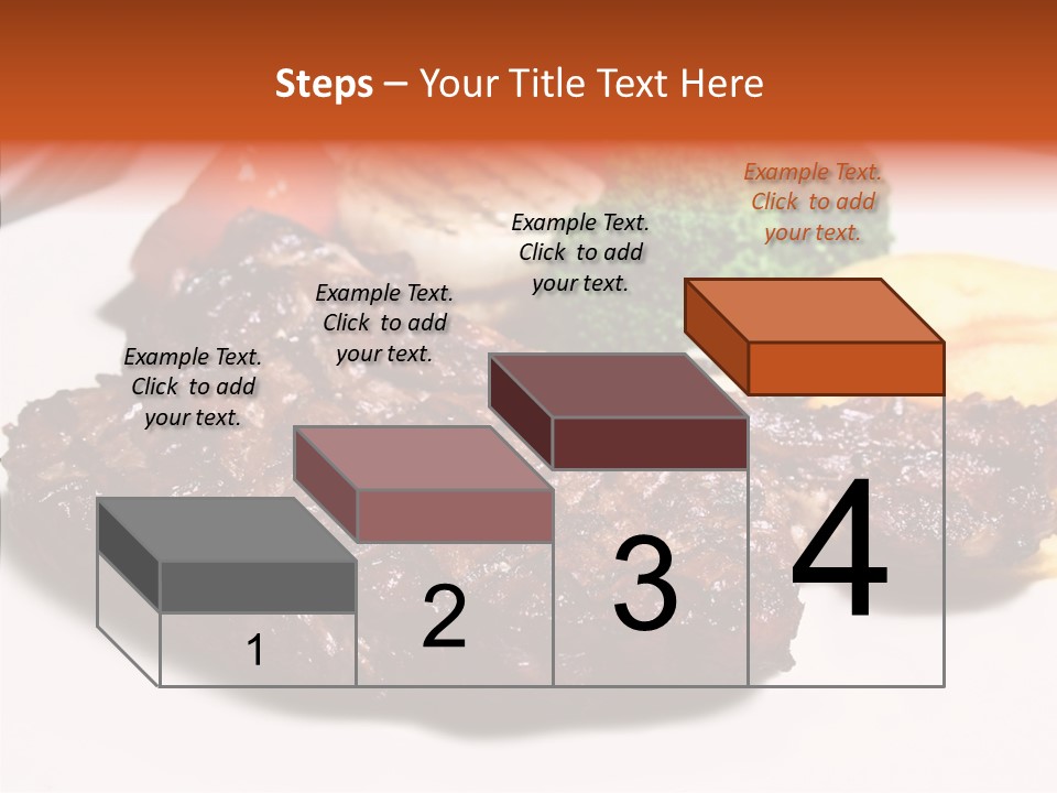Vegetable Barbecue Meat PowerPoint Template