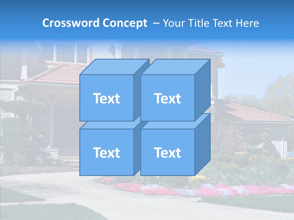 Lawn Development Tudor PowerPoint Template