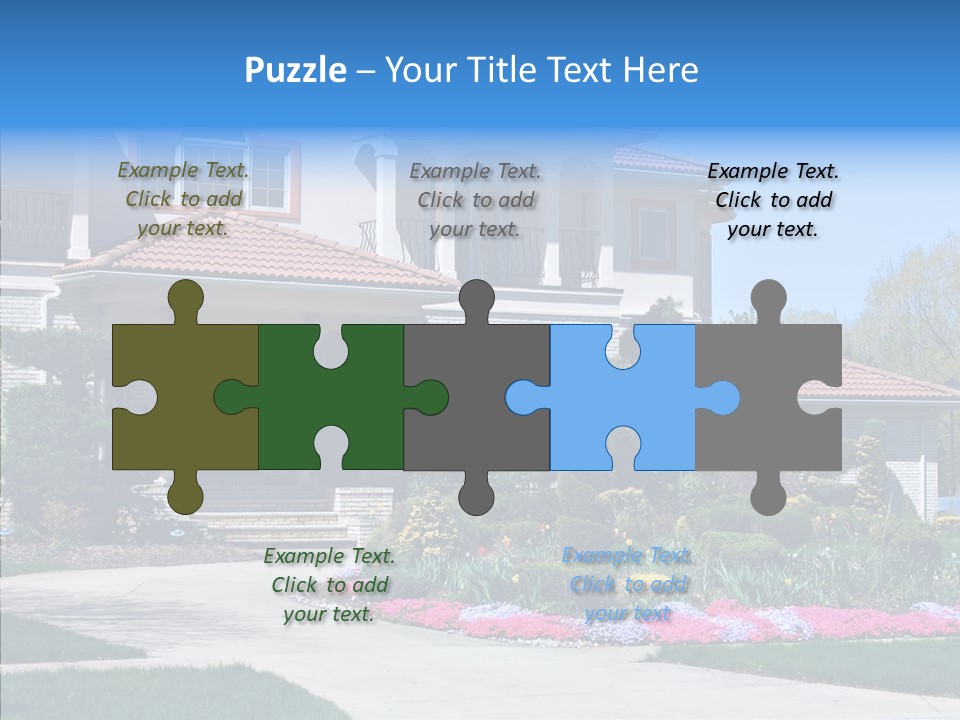 Lawn Development Tudor PowerPoint Template