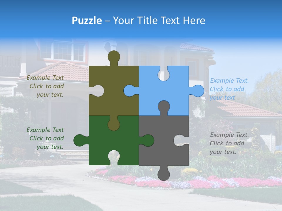 Lawn Development Tudor PowerPoint Template