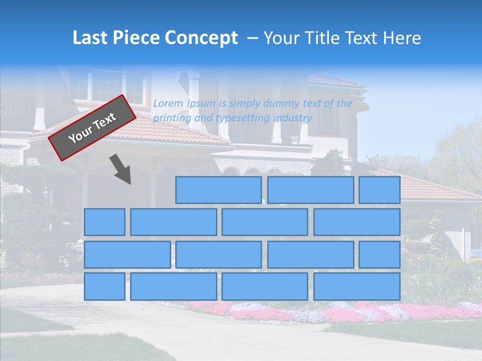 Lawn Development Tudor PowerPoint Template