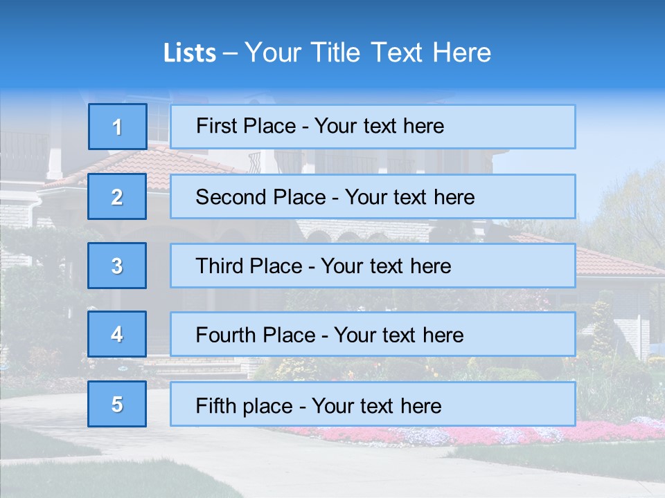 Lawn Development Tudor PowerPoint Template