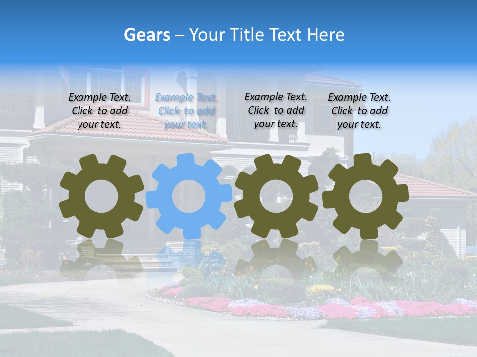 Lawn Development Tudor PowerPoint Template