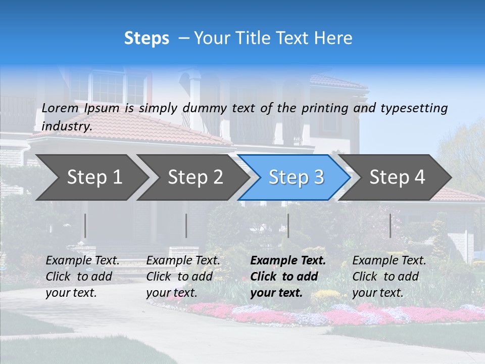 Lawn Development Tudor PowerPoint Template