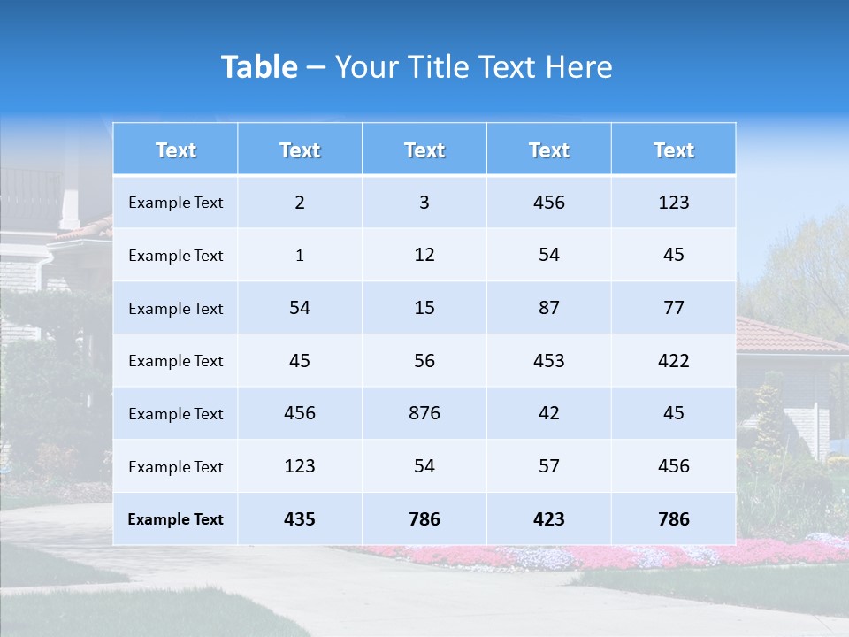 Lawn Development Tudor PowerPoint Template