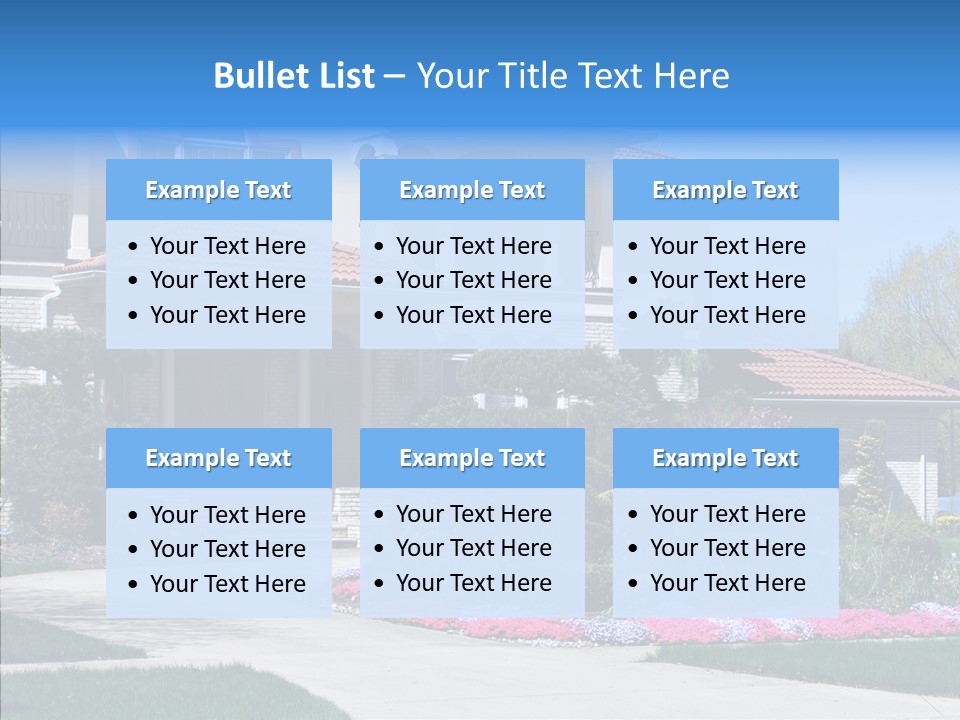 Lawn Development Tudor PowerPoint Template