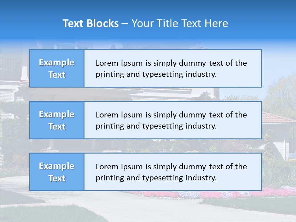 Lawn Development Tudor PowerPoint Template