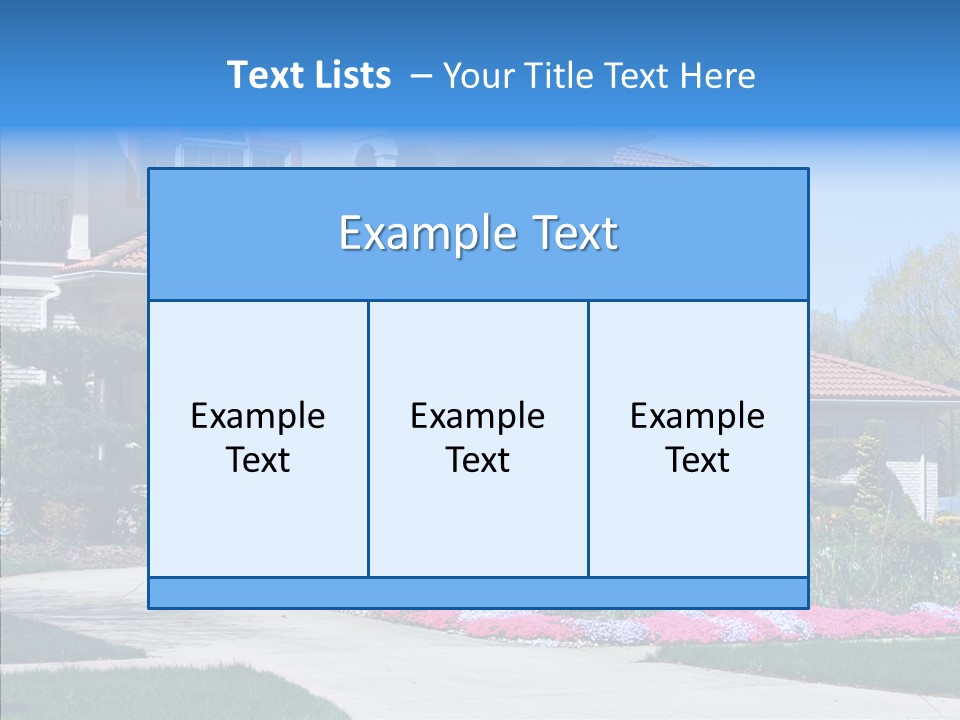 Lawn Development Tudor PowerPoint Template