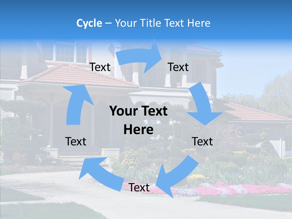 Lawn Development Tudor PowerPoint Template