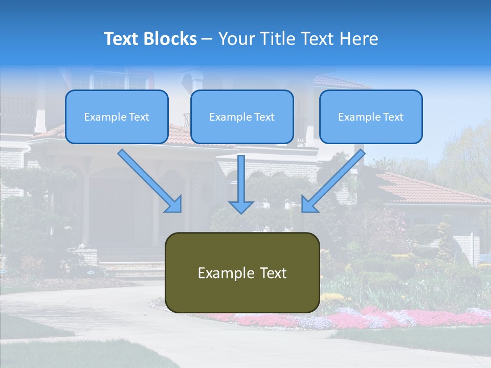 Lawn Development Tudor PowerPoint Template