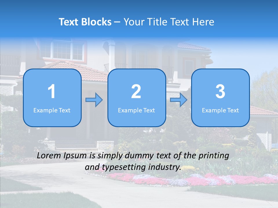 Lawn Development Tudor PowerPoint Template
