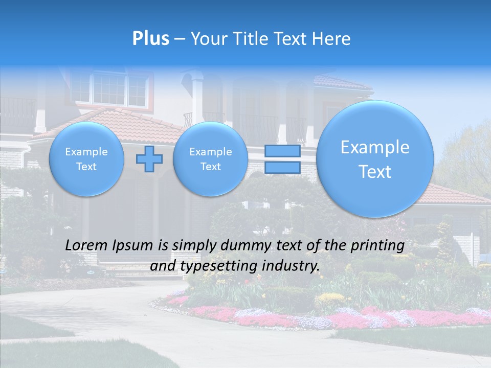 Lawn Development Tudor PowerPoint Template