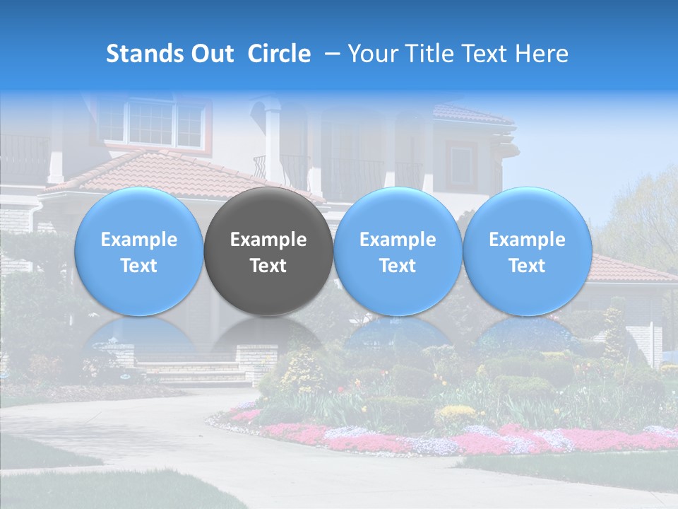 Lawn Development Tudor PowerPoint Template