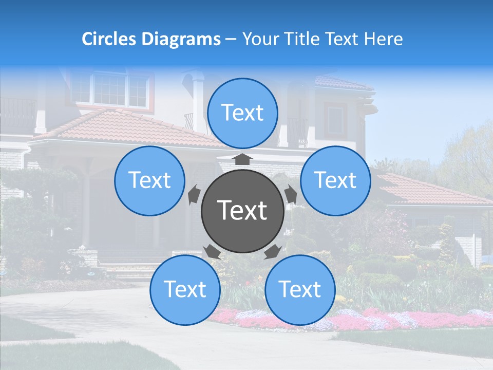 Lawn Development Tudor PowerPoint Template