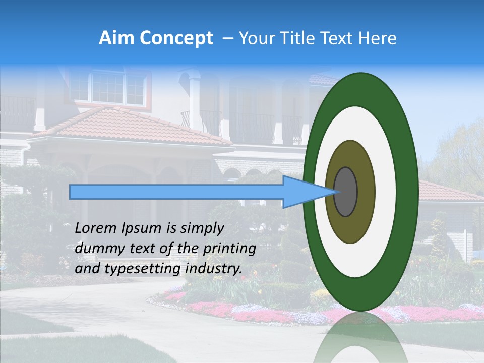 Lawn Development Tudor PowerPoint Template