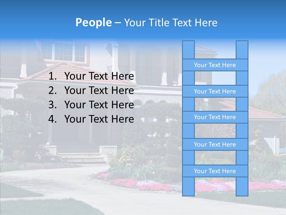 Lawn Development Tudor PowerPoint Template