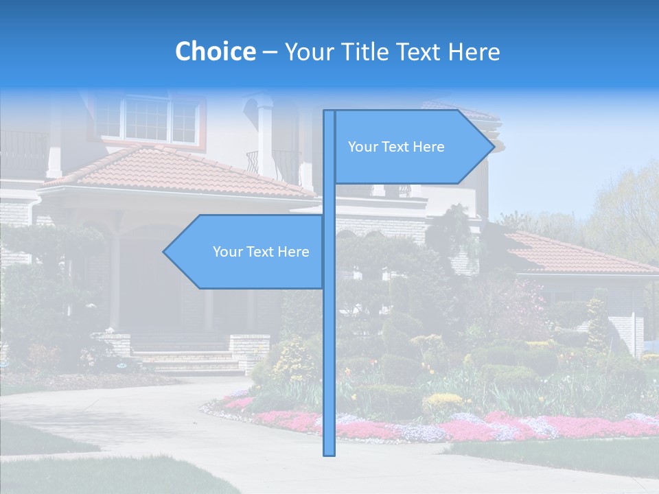 Lawn Development Tudor PowerPoint Template