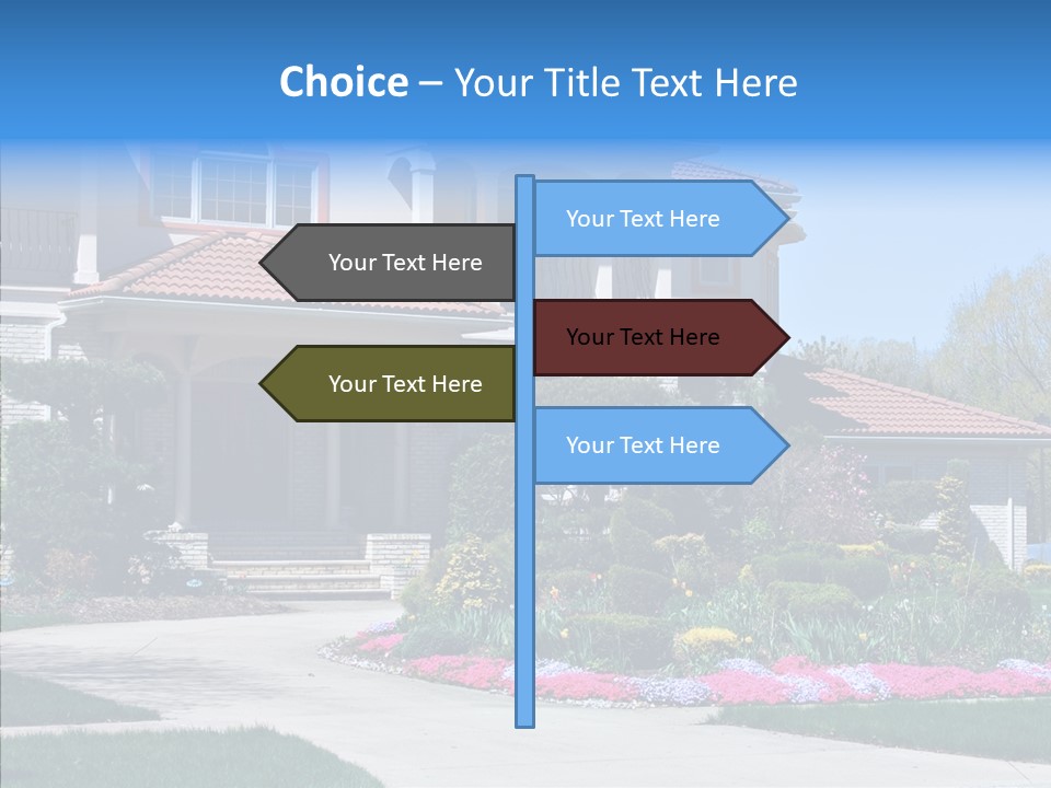 Lawn Development Tudor PowerPoint Template