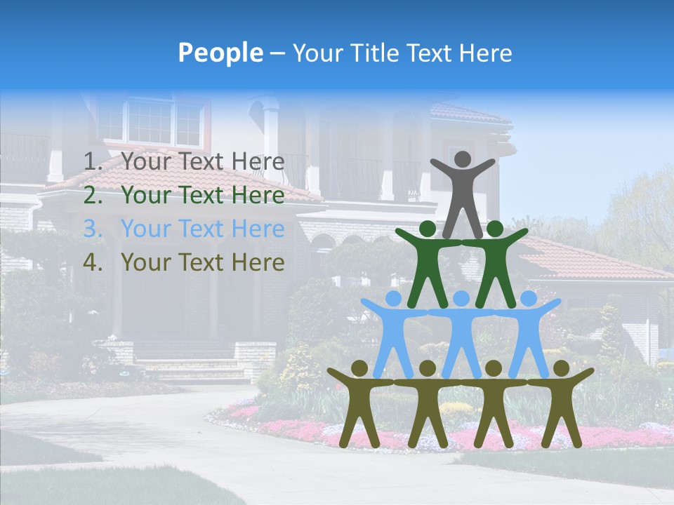 Lawn Development Tudor PowerPoint Template