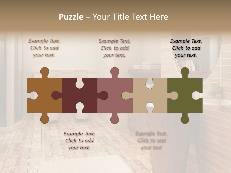 Home Bath Pan PowerPoint Template