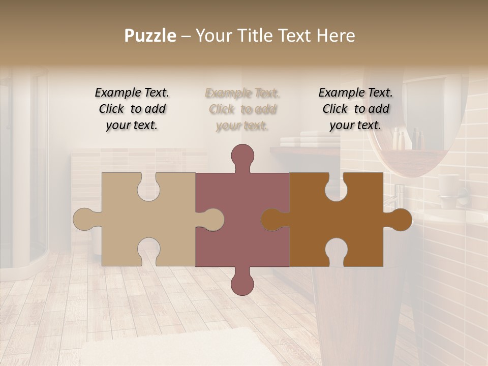 Home Bath Pan PowerPoint Template