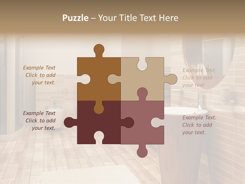 Home Bath Pan PowerPoint Template