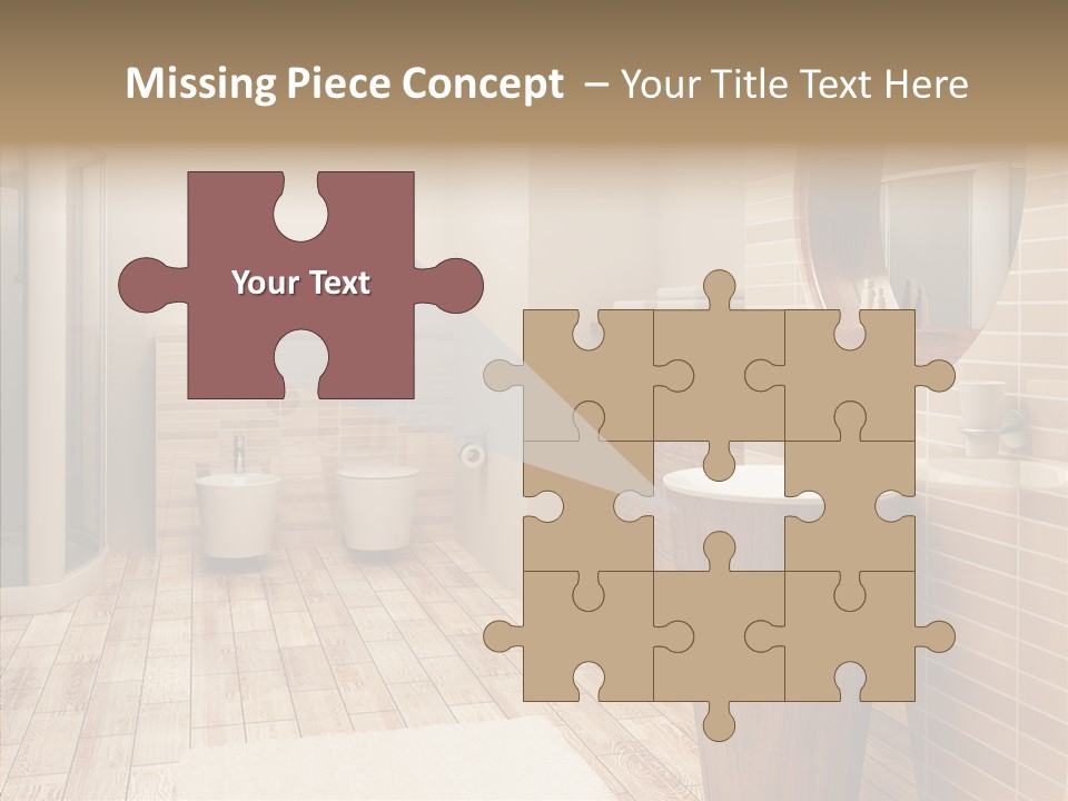 Home Bath Pan PowerPoint Template