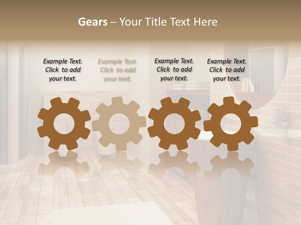 Home Bath Pan PowerPoint Template