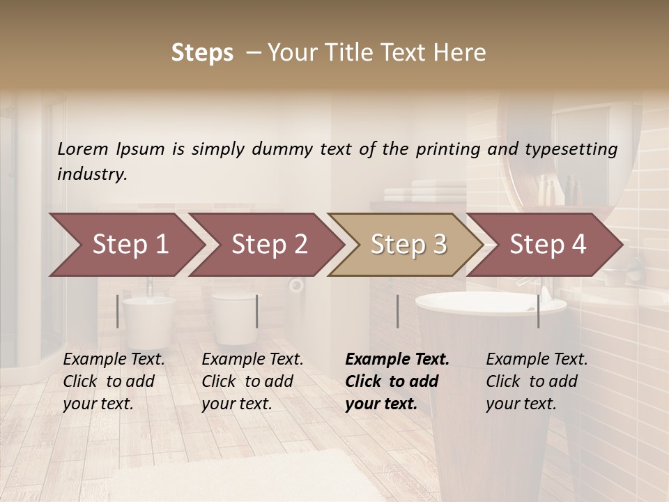 Home Bath Pan PowerPoint Template