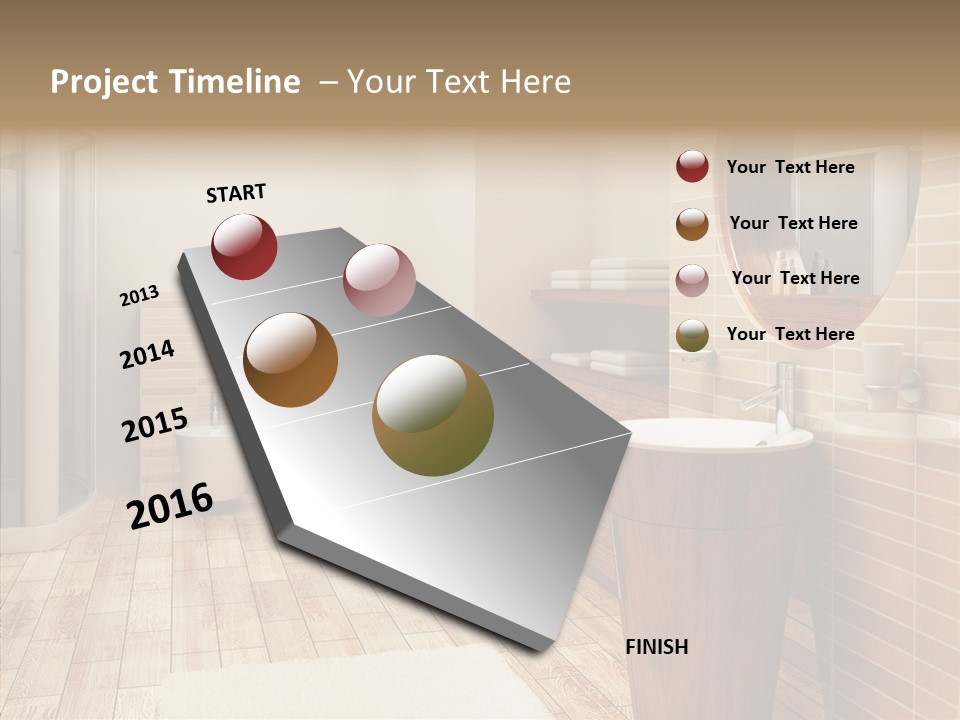 Home Bath Pan PowerPoint Template