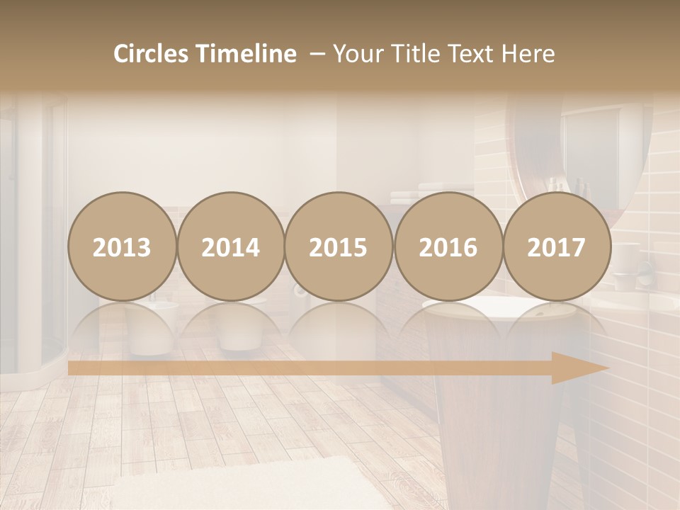 Home Bath Pan PowerPoint Template