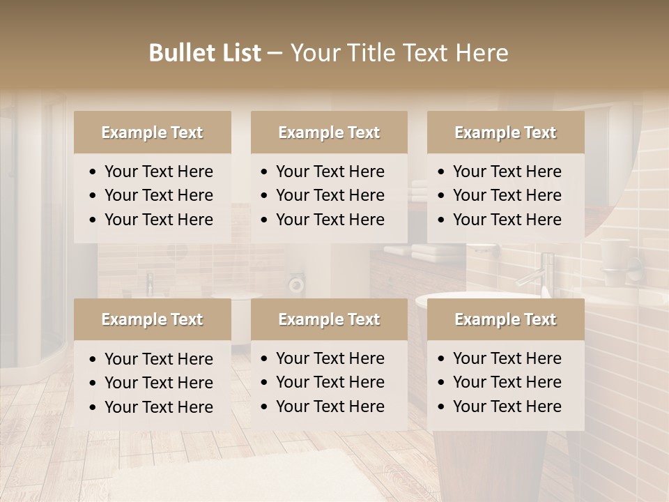 Home Bath Pan PowerPoint Template