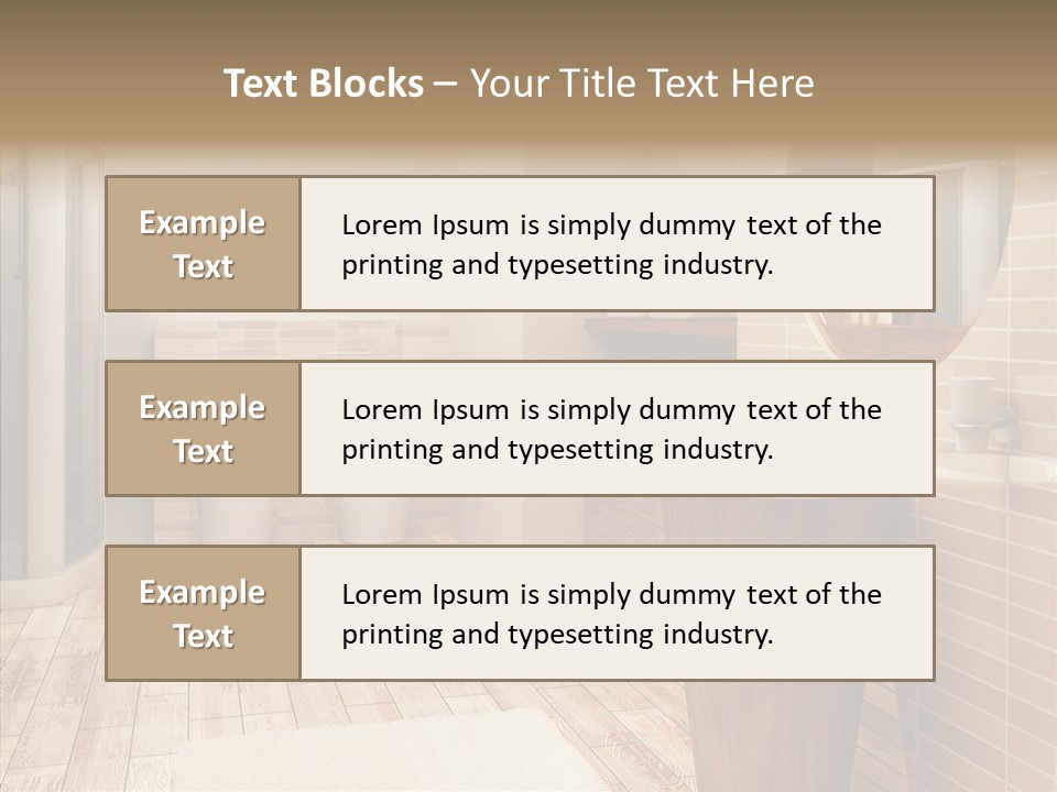 Home Bath Pan PowerPoint Template