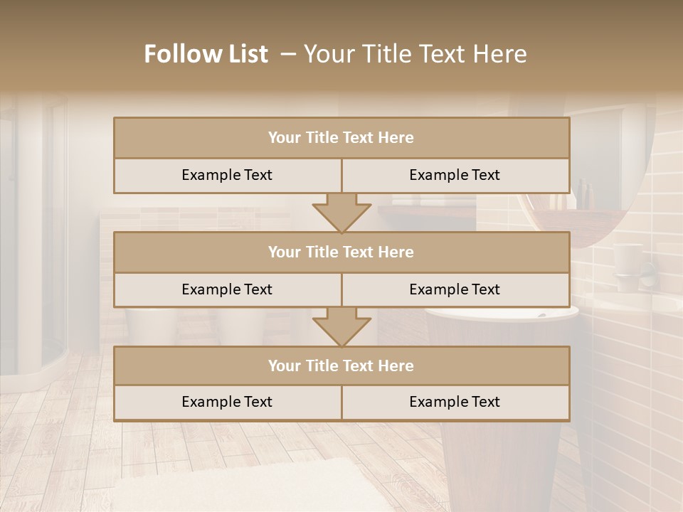 Home Bath Pan PowerPoint Template