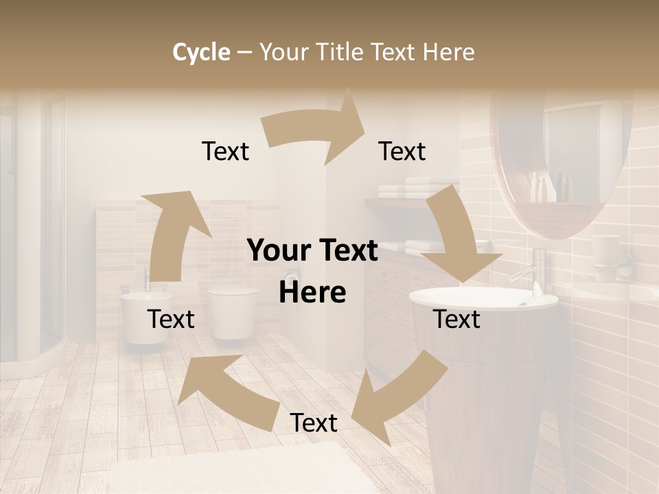 Home Bath Pan PowerPoint Template