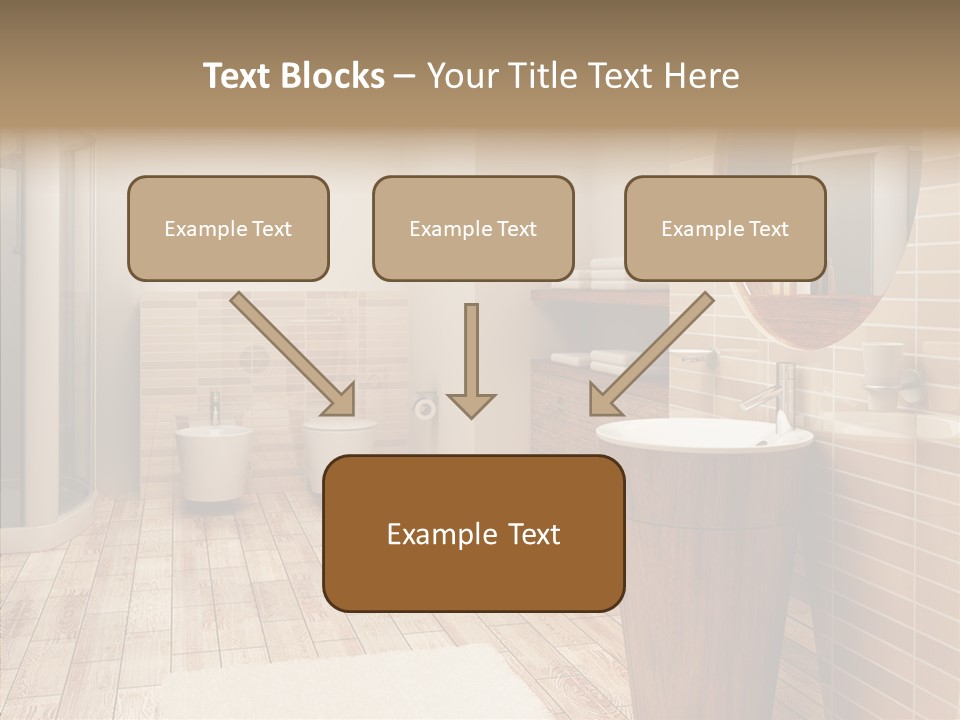 Home Bath Pan PowerPoint Template