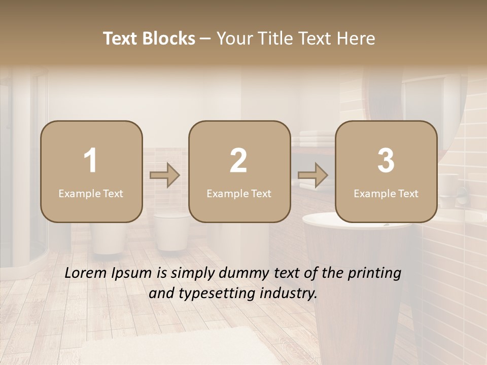 Home Bath Pan PowerPoint Template