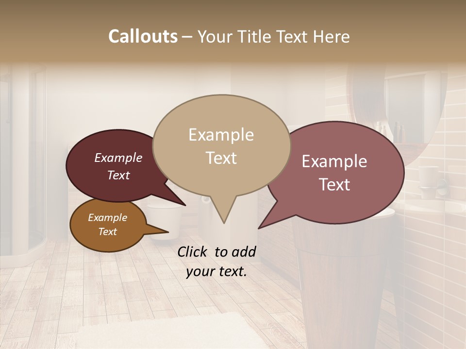 Home Bath Pan PowerPoint Template