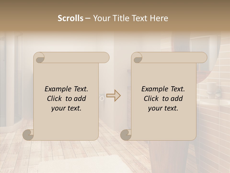 Home Bath Pan PowerPoint Template