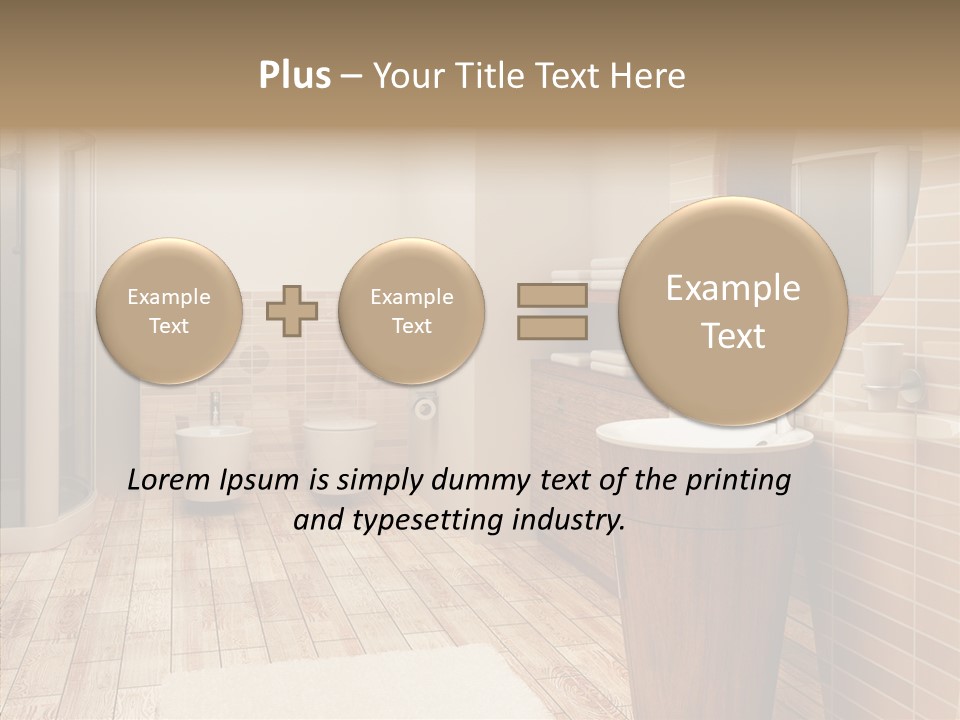 Home Bath Pan PowerPoint Template