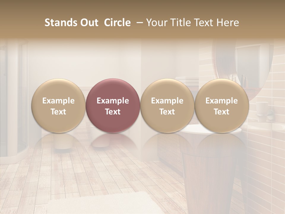 Home Bath Pan PowerPoint Template