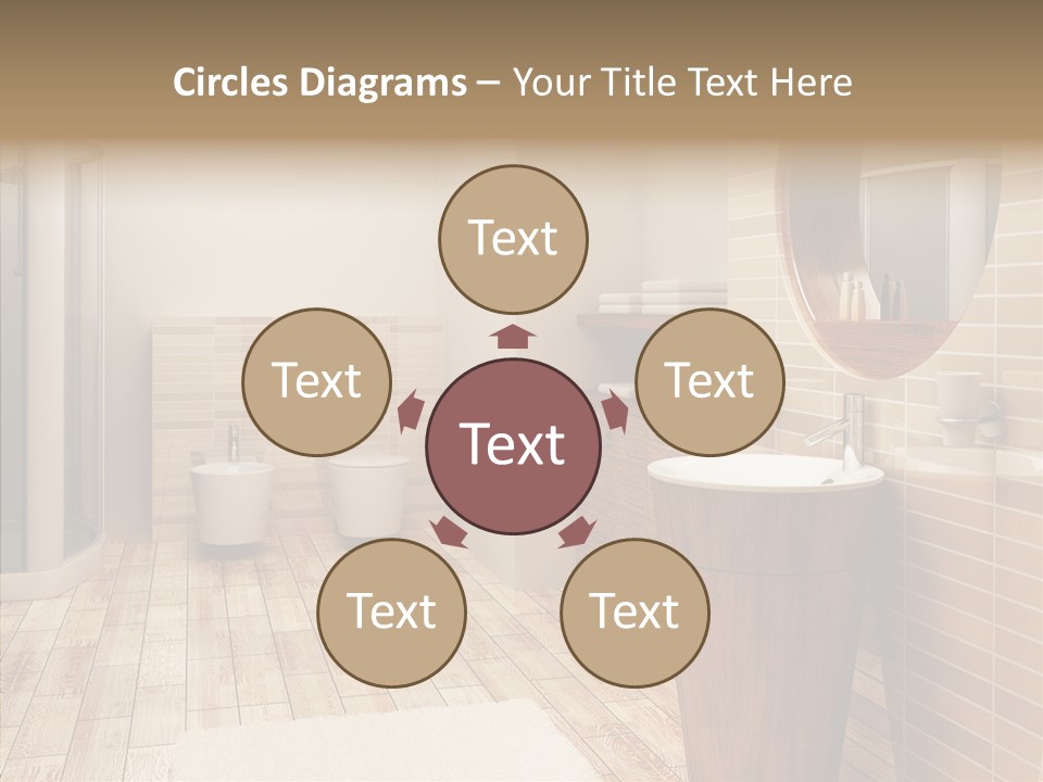 Home Bath Pan PowerPoint Template