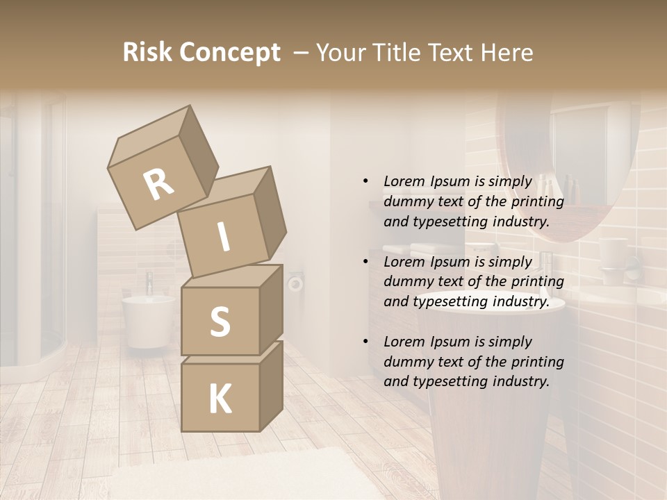 Home Bath Pan PowerPoint Template